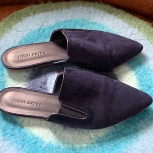 Jenni Kayne Suede Slides, Navy, sz 41 (10/11)